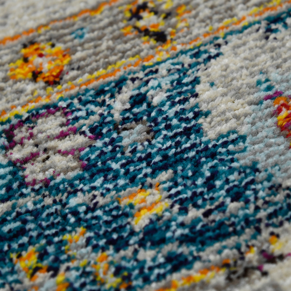 Amer Montana MON-6 Blue / Orange area rug - close-up view