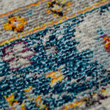 Amer Montana MON-6 Blue / Orange area rug - close-up view