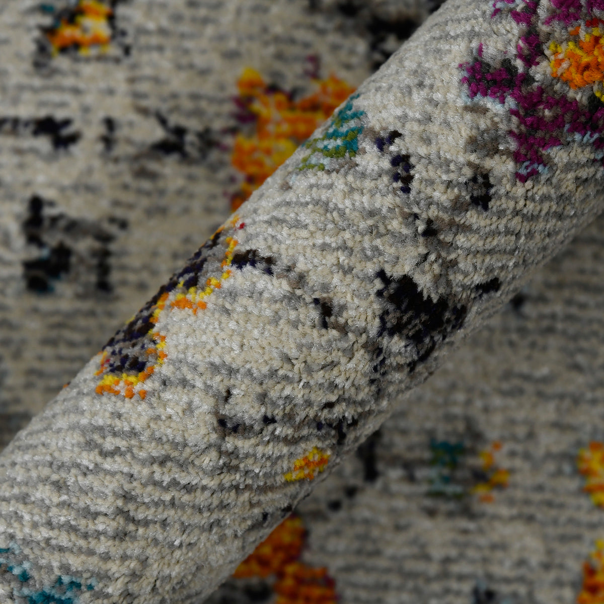 Amer Montana MON-6 Blue / Orange area rug - color swatch view