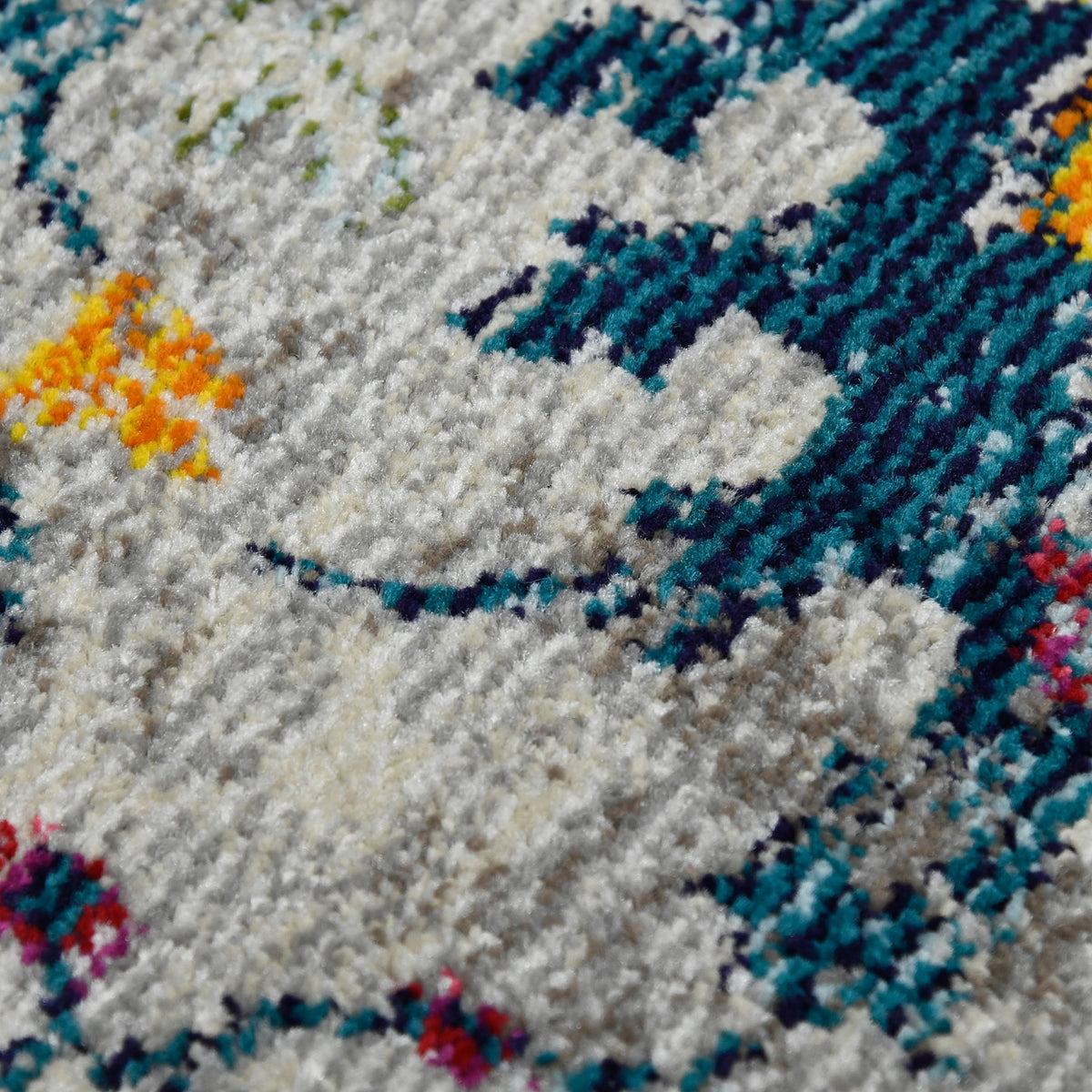 Amer Montana MON-7 Ivory / Orange area rug - close-up view