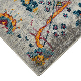 Amer Montana MON-7 Ivory / Orange area rug - corner view