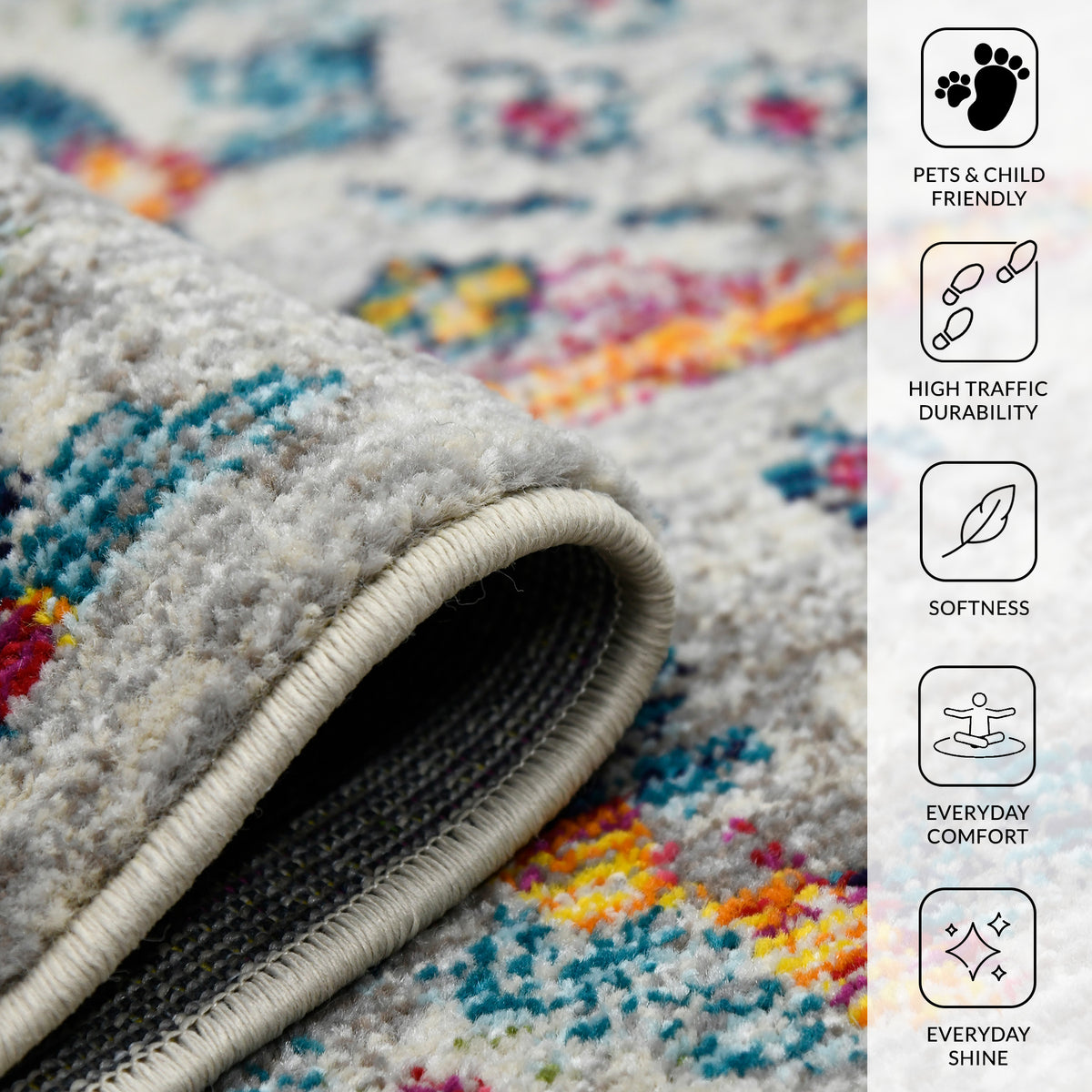 Amer Montana MON-7 Ivory / Orange area rug - infographic view