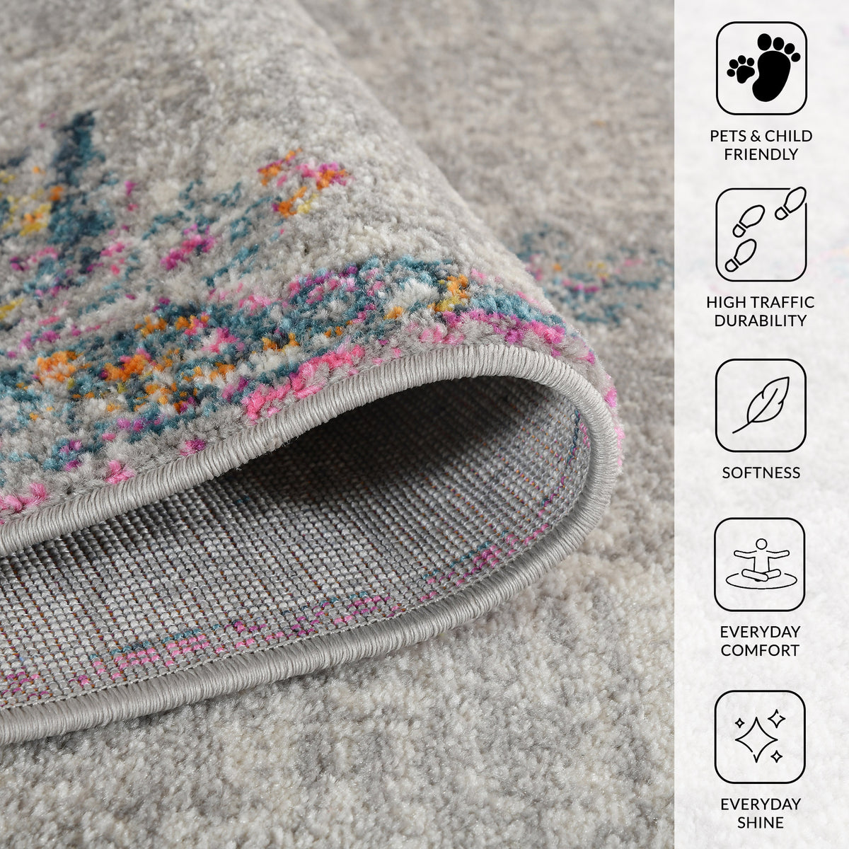 Amer Montana MON-9 Pink area rug - infographic view
