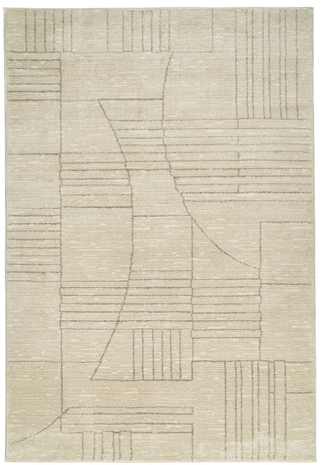 Dynamic Rugs Monroe 9800 Power Loomed Modern Beige/Grey Rug