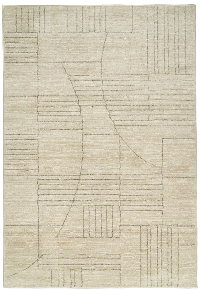 Dynamic Rugs Monroe 9800 Power Loomed Modern Beige/Grey Rug