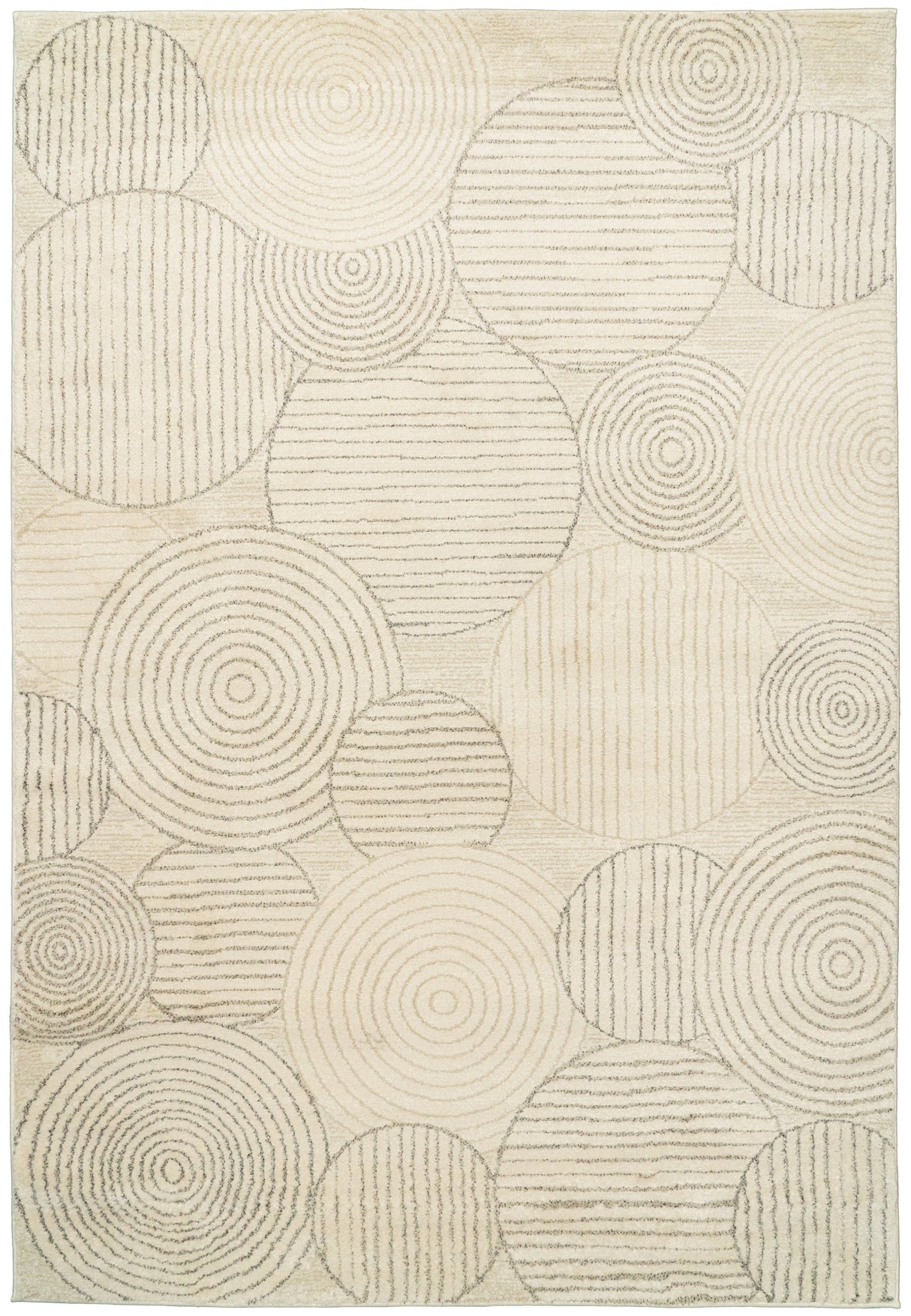 Dynamic Rugs Monroe 9815 Power Loomed Modern Ivory/Grey Rug