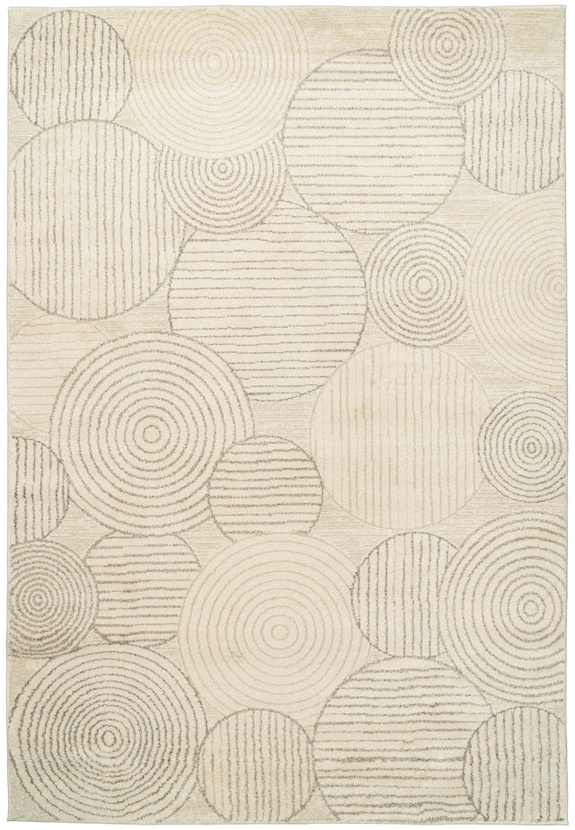 Dynamic Rugs Monroe 9815 Power Loomed Modern Ivory/Grey Rug