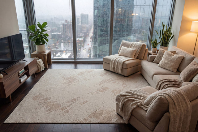 Dynamic Rugs Montrose 1781 Power Loomed Modern Cream/Beige Rug