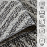 Amer Maryland MRY-2 Fossil Gray area rug - infographic view