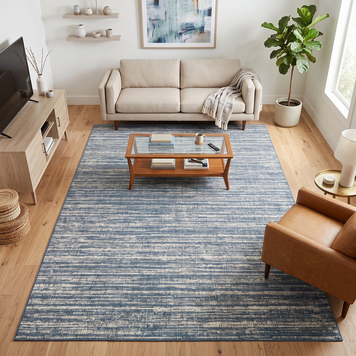 Amer Maryland MRY-8 Blue area rug - lifestyle view
