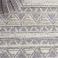 Safavieh Martha Stewart Lucia Shag Msr0750A Ivory Grey/Dark Grey Area Rug