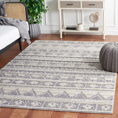 Safavieh Martha Stewart Lucia Shag Msr0750A Ivory Grey/Dark Grey Area Rug