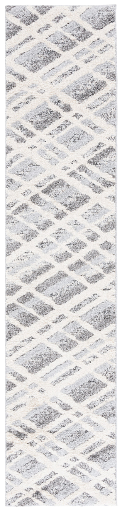 Safavieh Martha Stewart Lucia Shag Msr0753A Ivory Grey/Dark Grey Area Rug