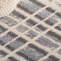 Safavieh Martha Stewart Lucia Shag Msr0753A Ivory Grey/Dark Grey Area Rug