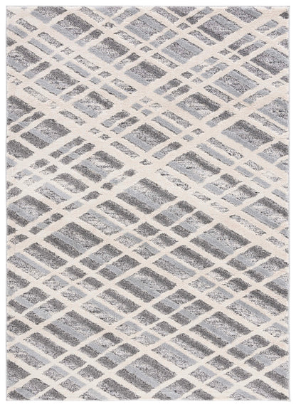 Safavieh Martha Stewart Lucia Shag Msr0753A Ivory Grey/Dark Grey Area Rug