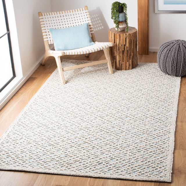 Safavieh Martha Stewart Msr3524A Ivory/Blue Rug.