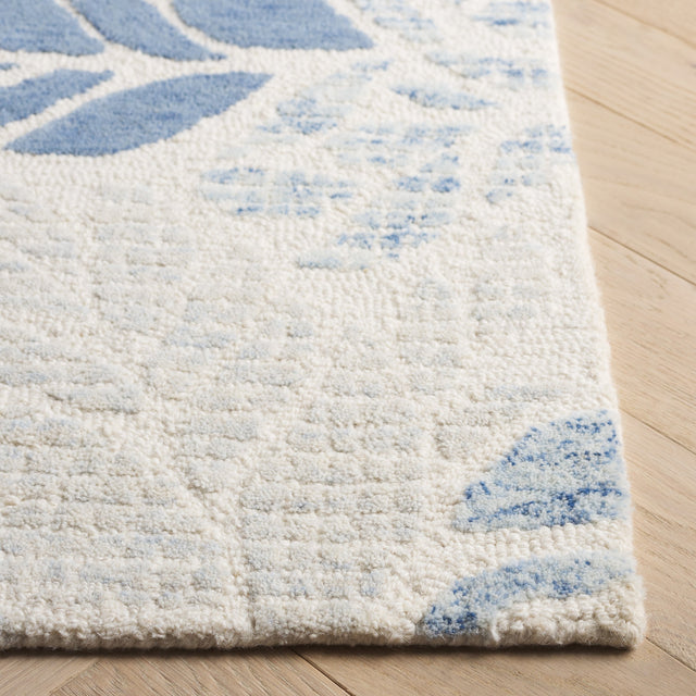 Safavieh Martha Stewart Msr3530M Ivory/Blue Rug.