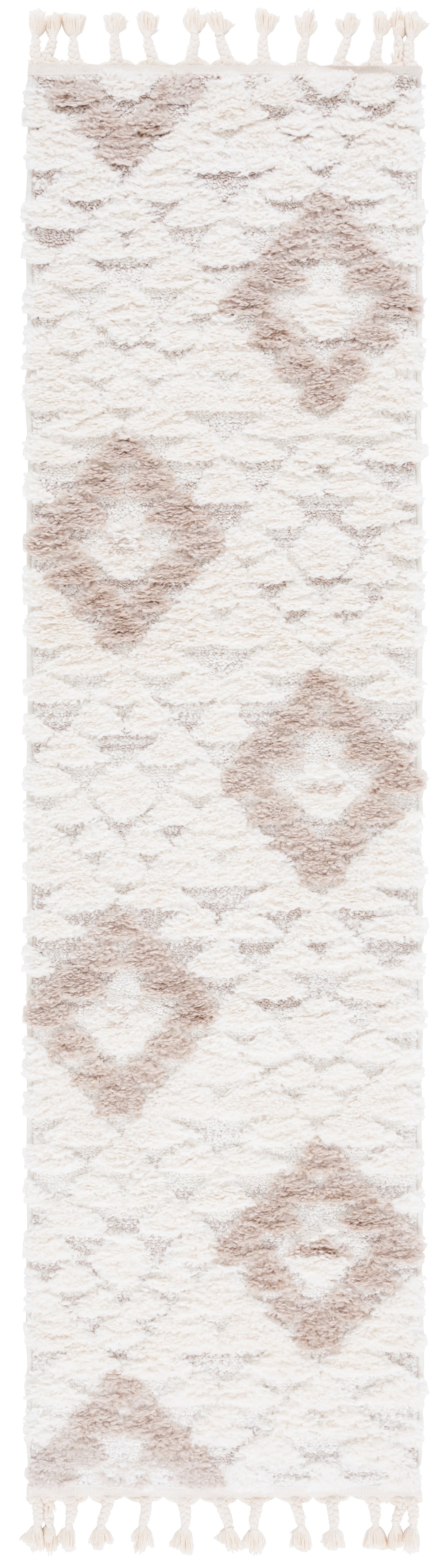 Safavieh Moroccan Tassel Shag Mts688B Ivory/Beige Rug.