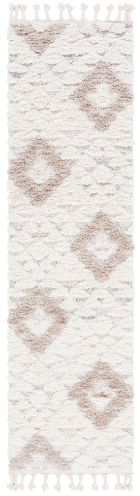 Safavieh Moroccan Tassel Shag Mts688B Ivory/Beige Rug.