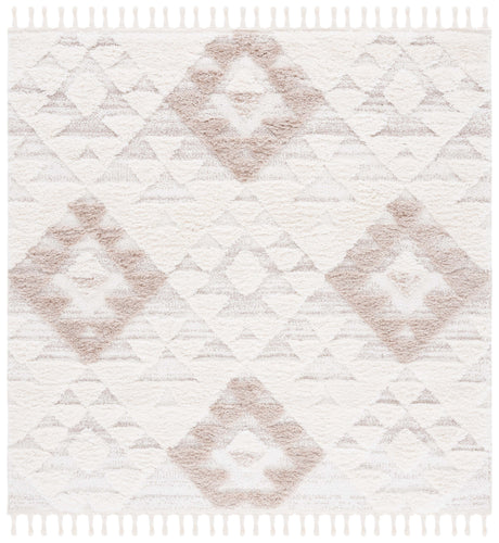 Safavieh Moroccan Tassel Shag Mts688B Ivory/Beige Rug.