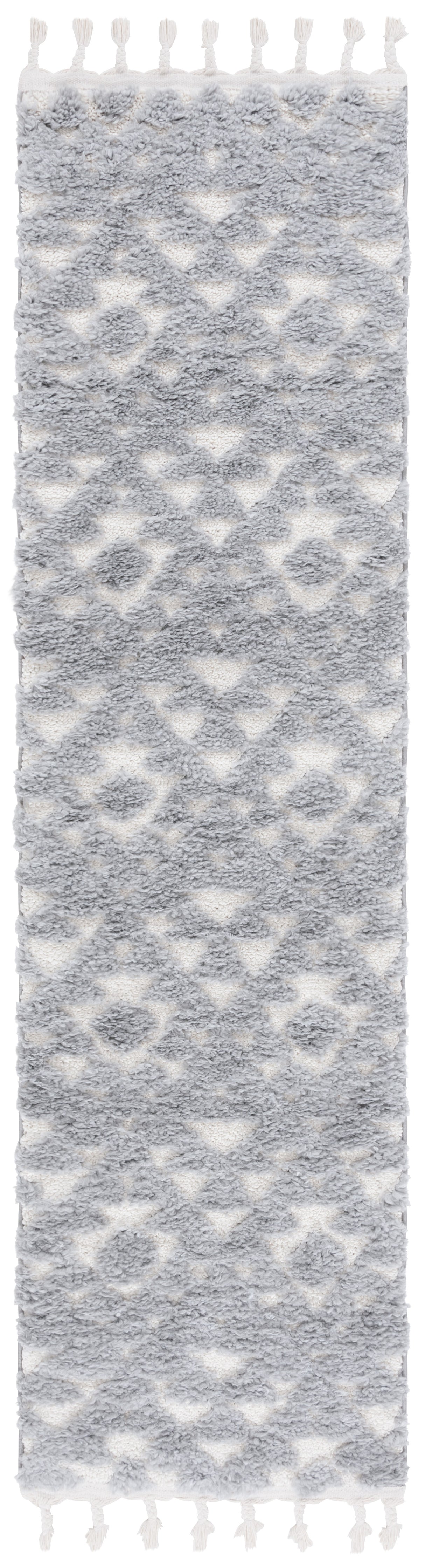 Safavieh Moroccan Tassel Shag Mts688G Grey/Ivory Rug.