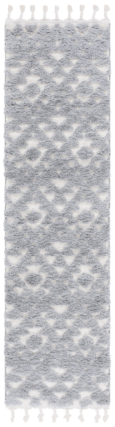 Safavieh Moroccan Tassel Shag Mts688G Grey/Ivory Rug.