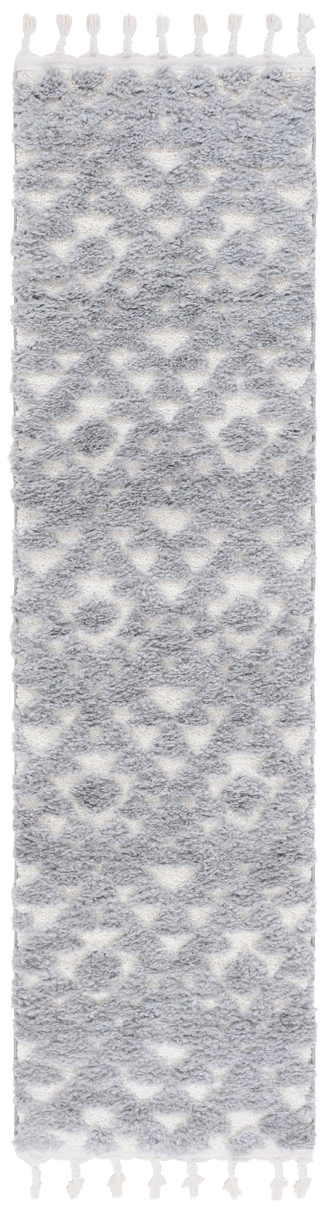 Safavieh Moroccan Tassel Shag Mts688G Grey/Ivory Rug.