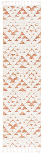 Safavieh Moroccan Tassel Shag Mts688P Ivory/Brick Rust Rug.