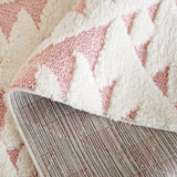 Safavieh Moroccan Tassel Shag Mts688U Ivory/Pink Rug.