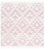 Safavieh Moroccan Tassel Shag Mts688U Ivory/Pink Rug.
