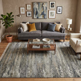 Amer Mystique MYS-12 Stone Blue area rug - lifestyle view