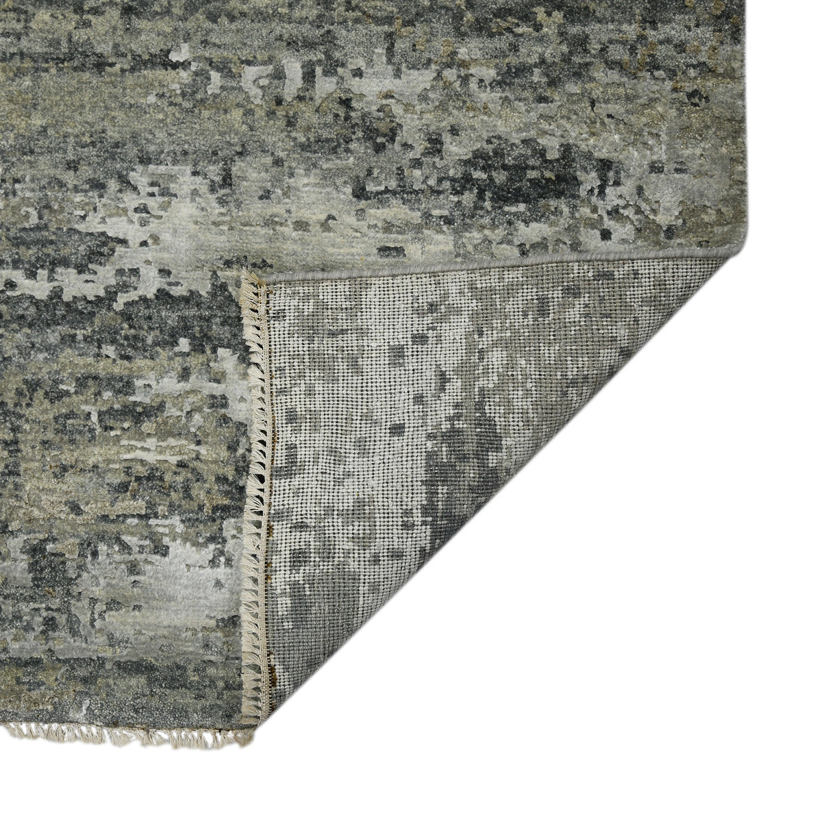Amer Mystique MYS-12 Stone Blue area rug - back view