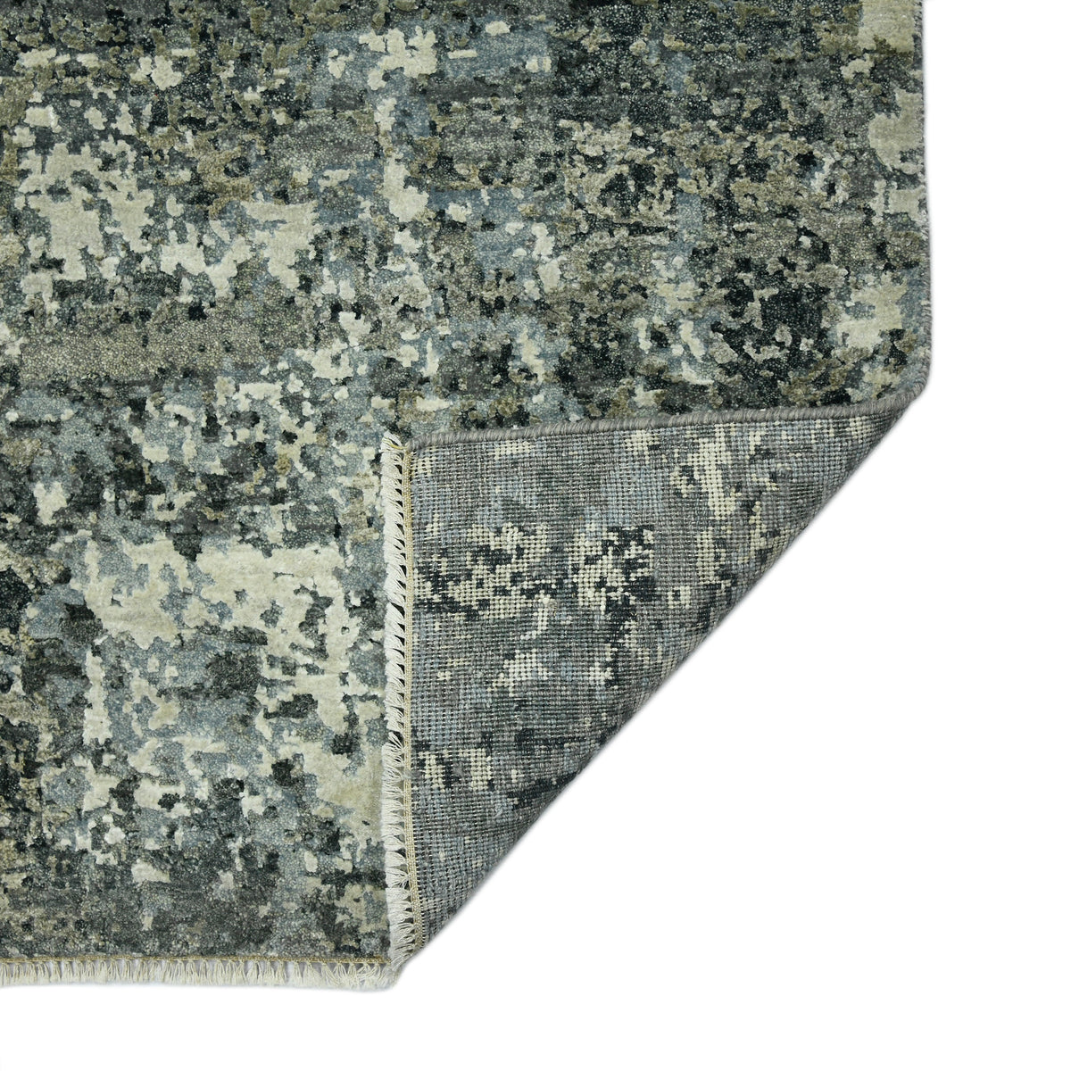 Amer Mystique MYS-23 Cool Gray area rug - back view