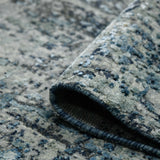 Amer Mystique MYS-25 Polo Blue area rug - rolled view