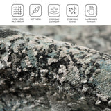 Amer Mystique MYS-27 Grayish Blue area rug - infographic view