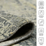Amer Mystique MYS-47 Silver area rug - infographic view