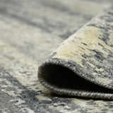 Amer Mystique MYS-47 Silver area rug - rolled view
