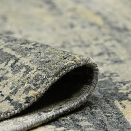 Amer Mystique MYS-47 Silver area rug - rolled view