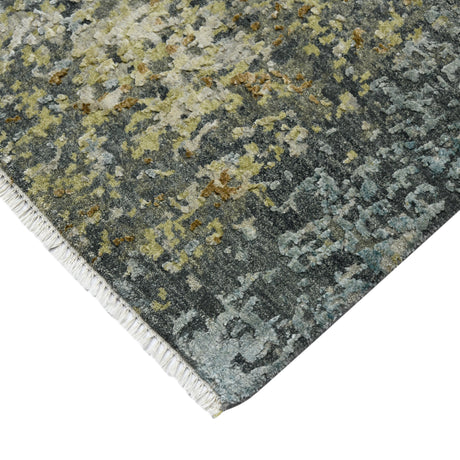 Amer Mystique MYS-8 Steel Gray area rug - corner view