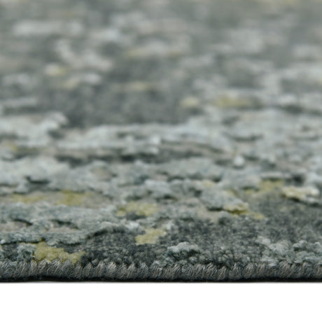 Amer Mystique MYS-8 Steel Gray area rug - profile view