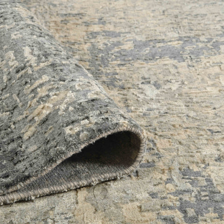 Amer Mystique MYS-91 Dark Gray area rug - rolled view