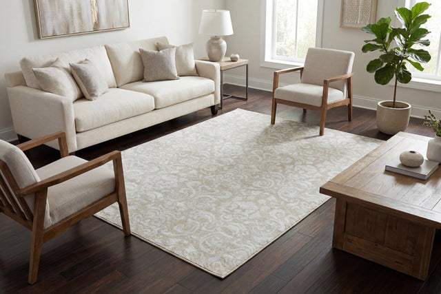 Dynamic Rugs Mysterio 1217 Ivory Rugs - room scene