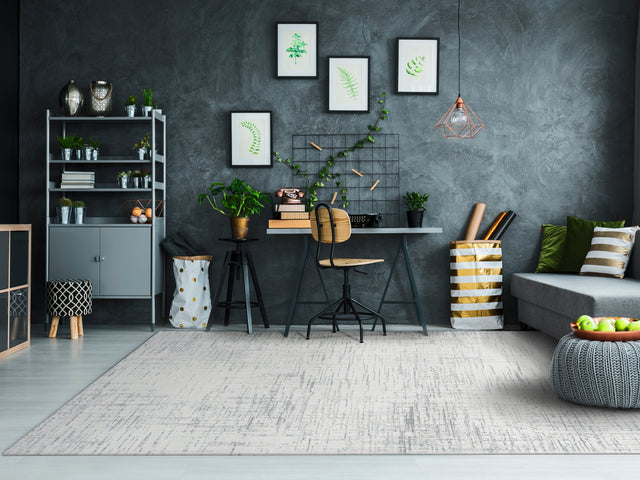 Dynamic Rugs Mysterio 12189 Silver Rugs - room scene
