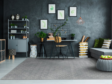 Dynamic Rugs Mysterio 12222 Dark Grey Rugs - room scene