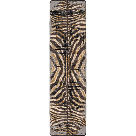 American Dakota Midnight Zebra Rawhide Rug