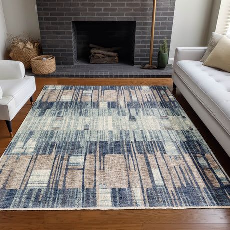 Dalyn Neola NA11 Machine Made Transitional Blue Rug