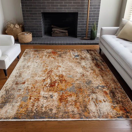 Dalyn Neola NA1 Machine Made Transitional Brown Rug