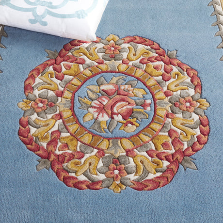 Safavieh Naples Na901J Light Blue/Ivory Rug.