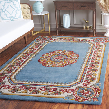 Safavieh Naples Na901J Light Blue/Ivory Rug.