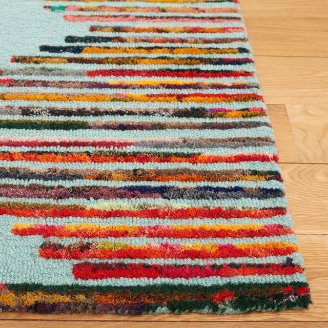 Safavieh Nantucket Nan605W Teal/Red Rug.